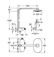 COLUMNA DUCHA SMARTCONTROL GROHE